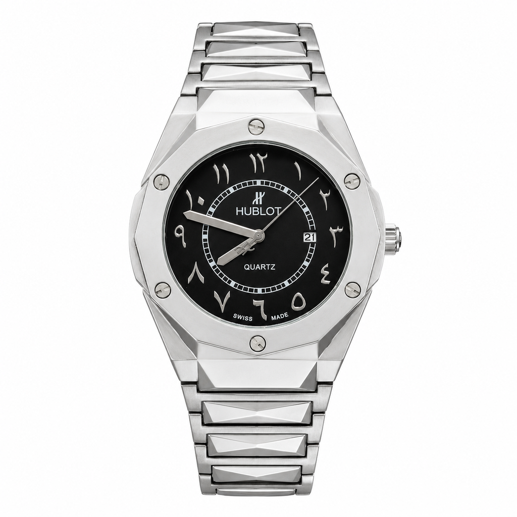 Hublot Classic Fusion Quartz Stainless Steel Black Dial Men's Watch