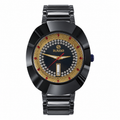 Rado Black Ceramic Diamond Dial Luxury Quartz Watch for Men