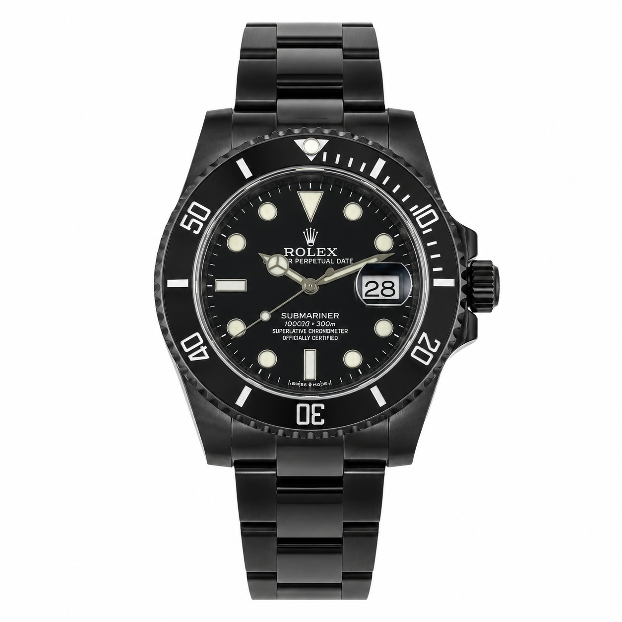 Rolex Submariner Black Edition Stainless Steel Men's Analog Watch