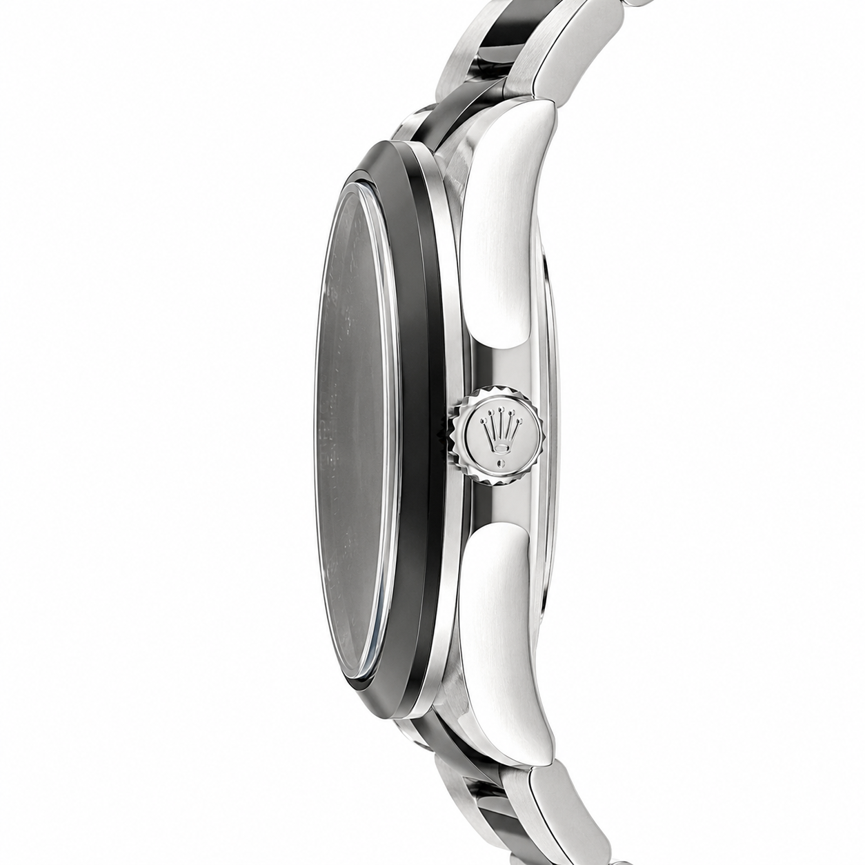 Rolex Oyster Perpetual Datejust Black Diamond Dial Two-Tone Bracelet Watch