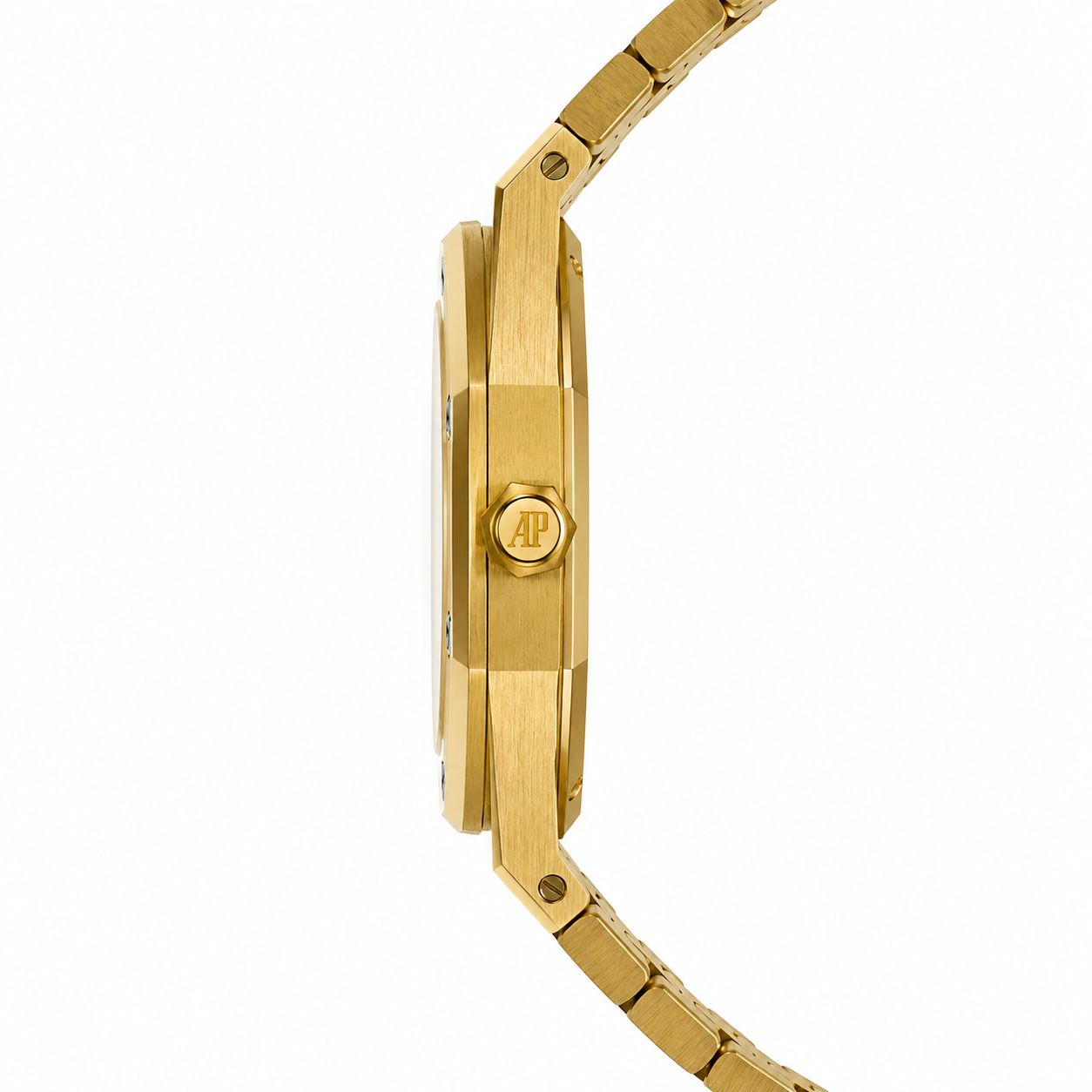Luxury Gold Quartz Watch – Gold Stainless Steel Bracelet with Textured Gold Dial