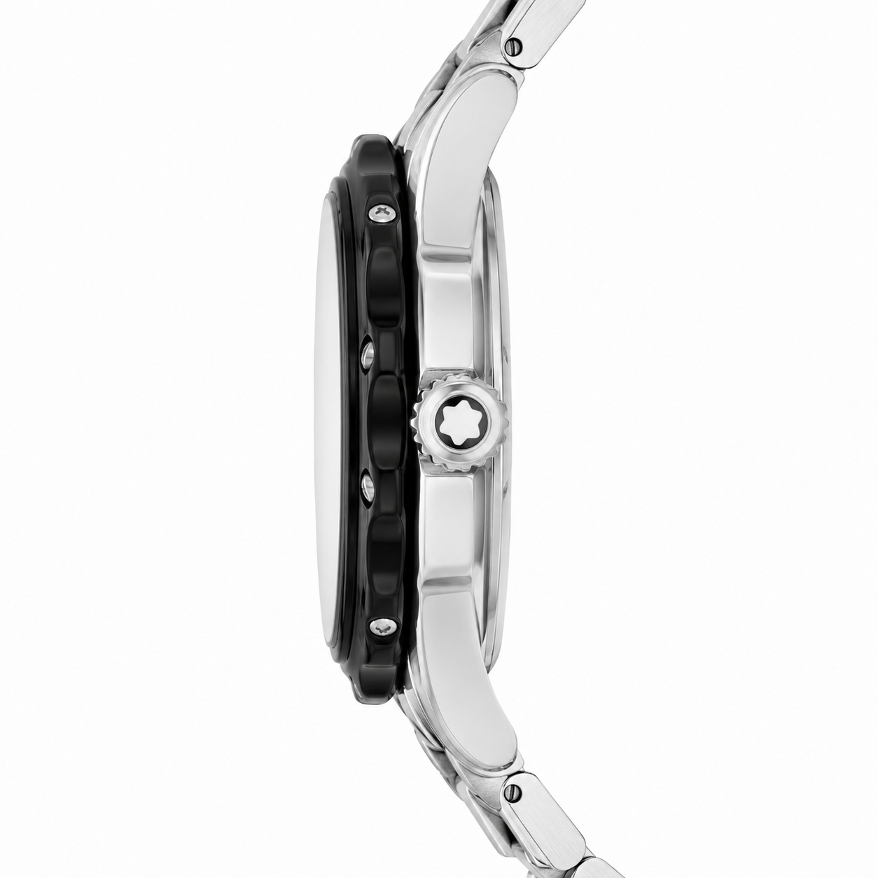 Luxury Automatic Skeleton Watch – Stainless Steel Bracelet with Black Open-Work Dial