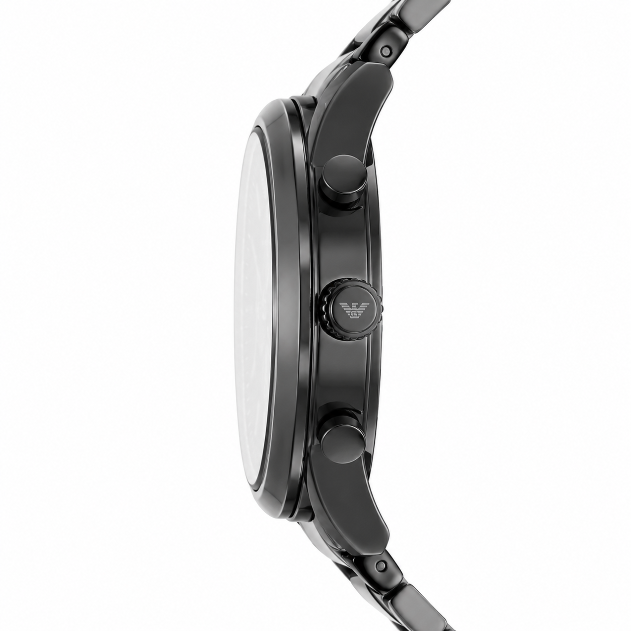 Emporio Armani Black Stainless Steel Chronograph Men's Watch