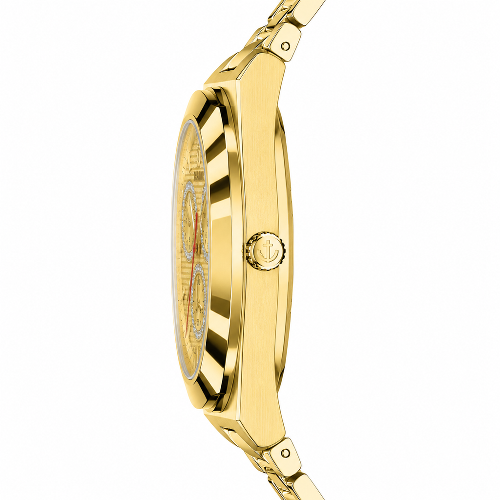 Rado Gold Chronograph Diamond Accent Dial Men's Watch