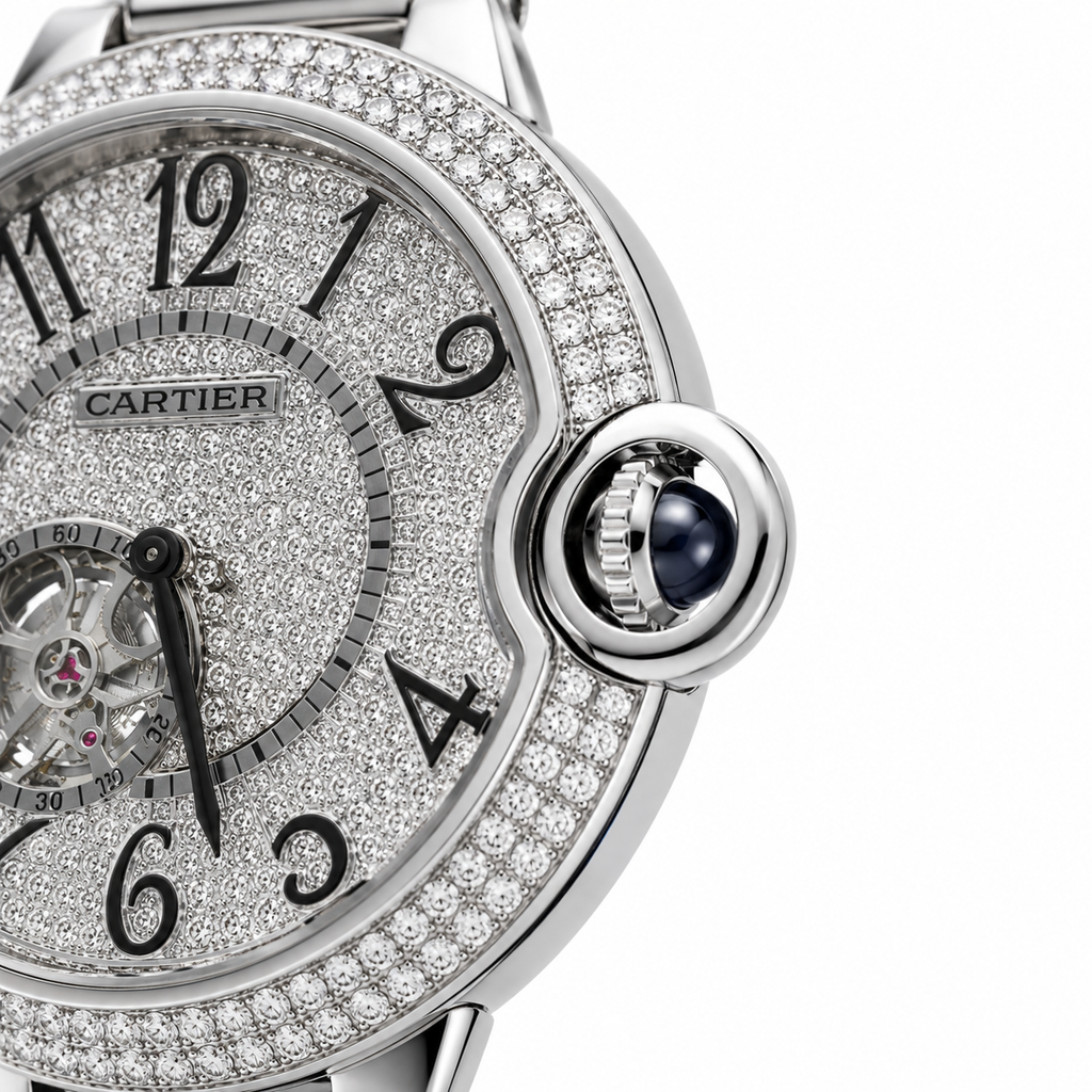 Luxury Women's Automatic Diamond Style Watch – Silver Stainless Steel Bracelet