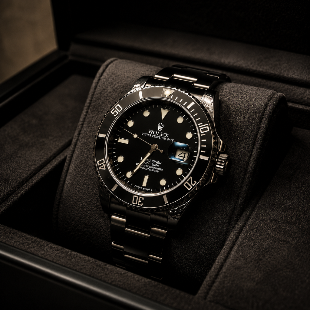 Rolex Submariner Black Edition Stainless Steel Men's Analog Watch