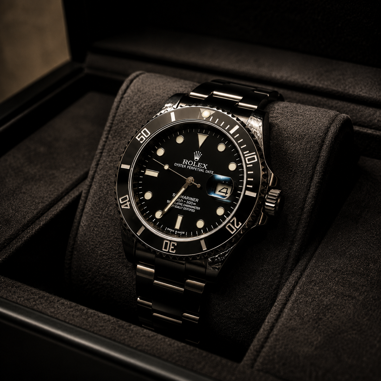 Rolex Submariner Black Edition Stainless Steel Men's Analog Watch