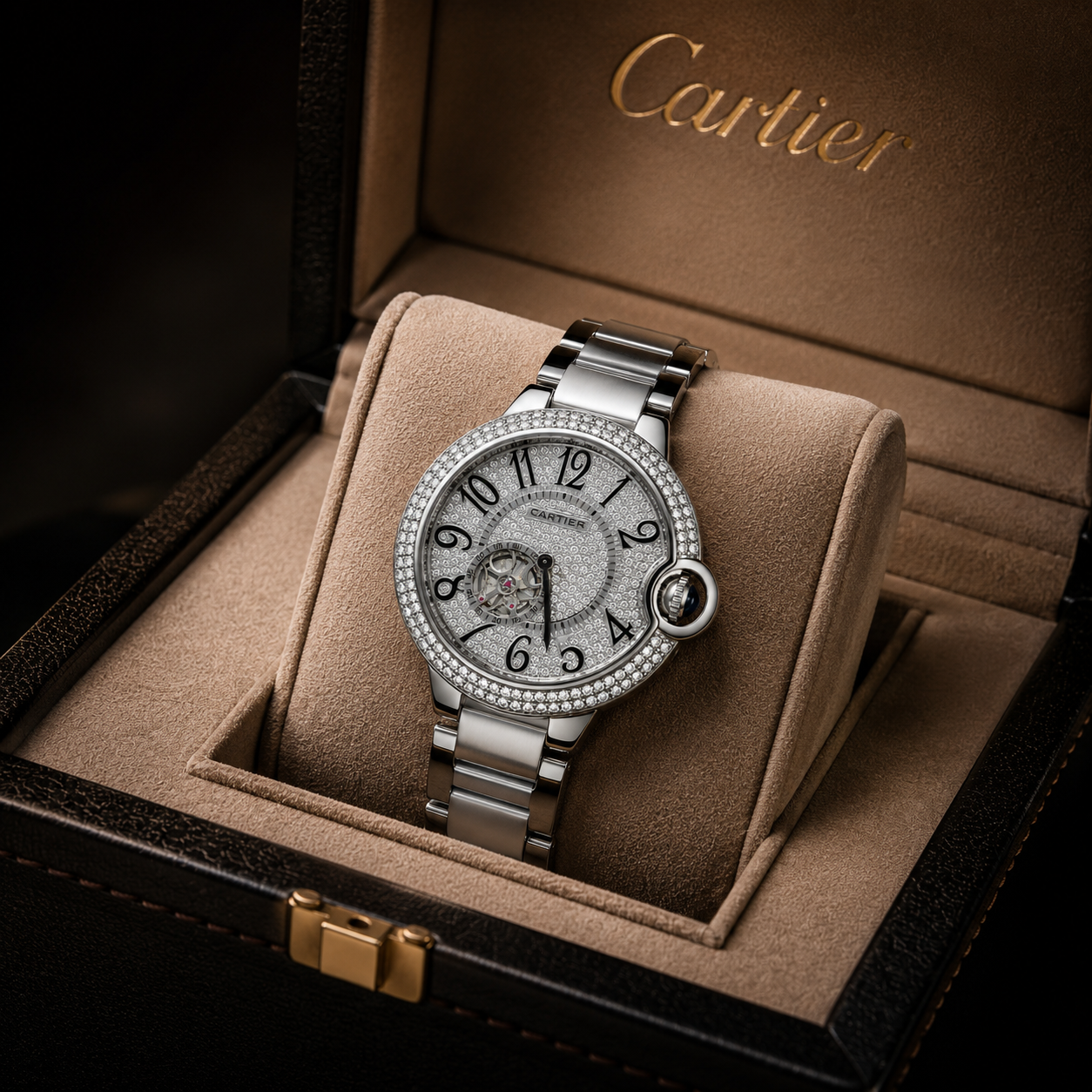 Luxury Women's Automatic Diamond Style Watch – Silver Stainless Steel Bracelet