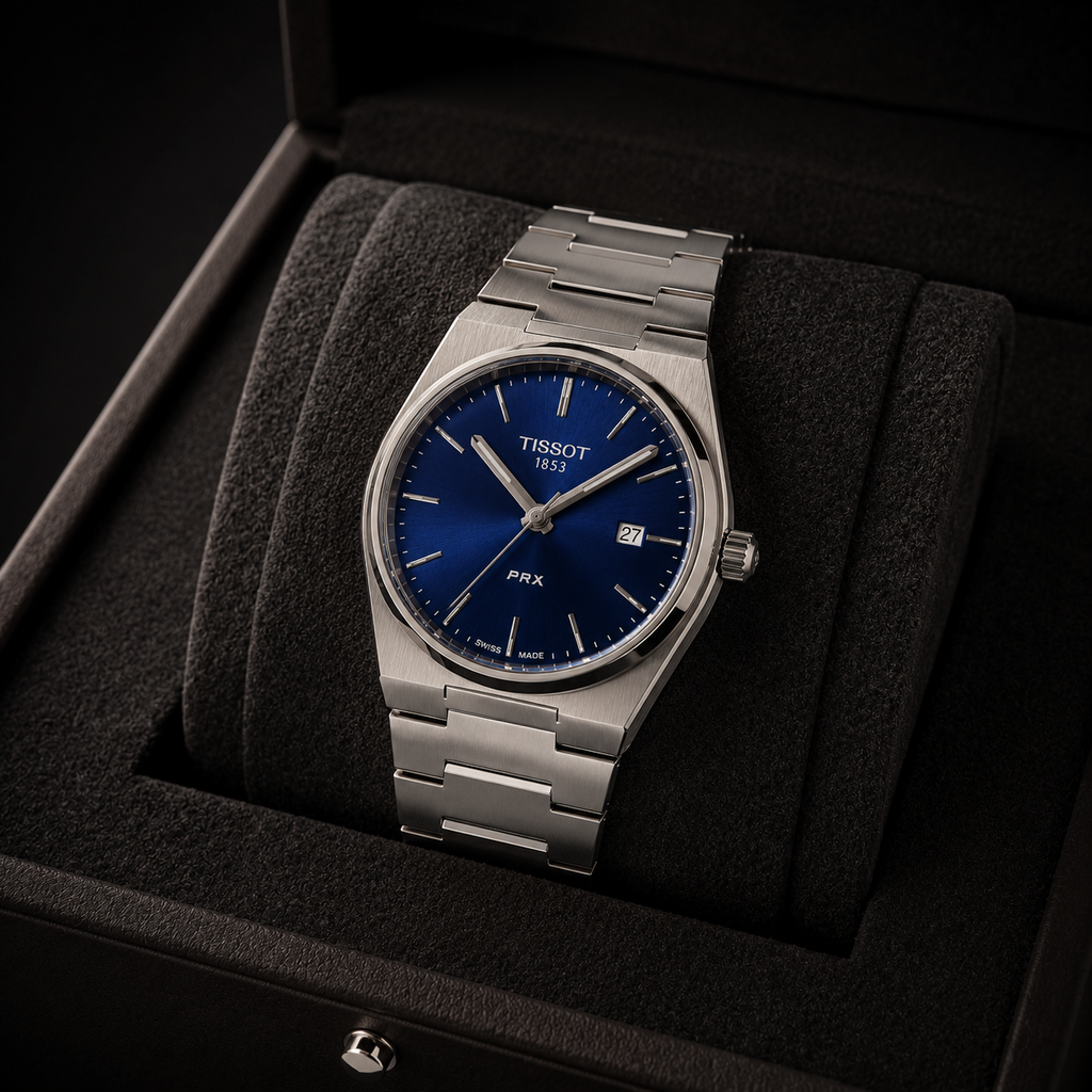 Tissot PRX 1853 Blue Dial Stainless Steel Men's Watch