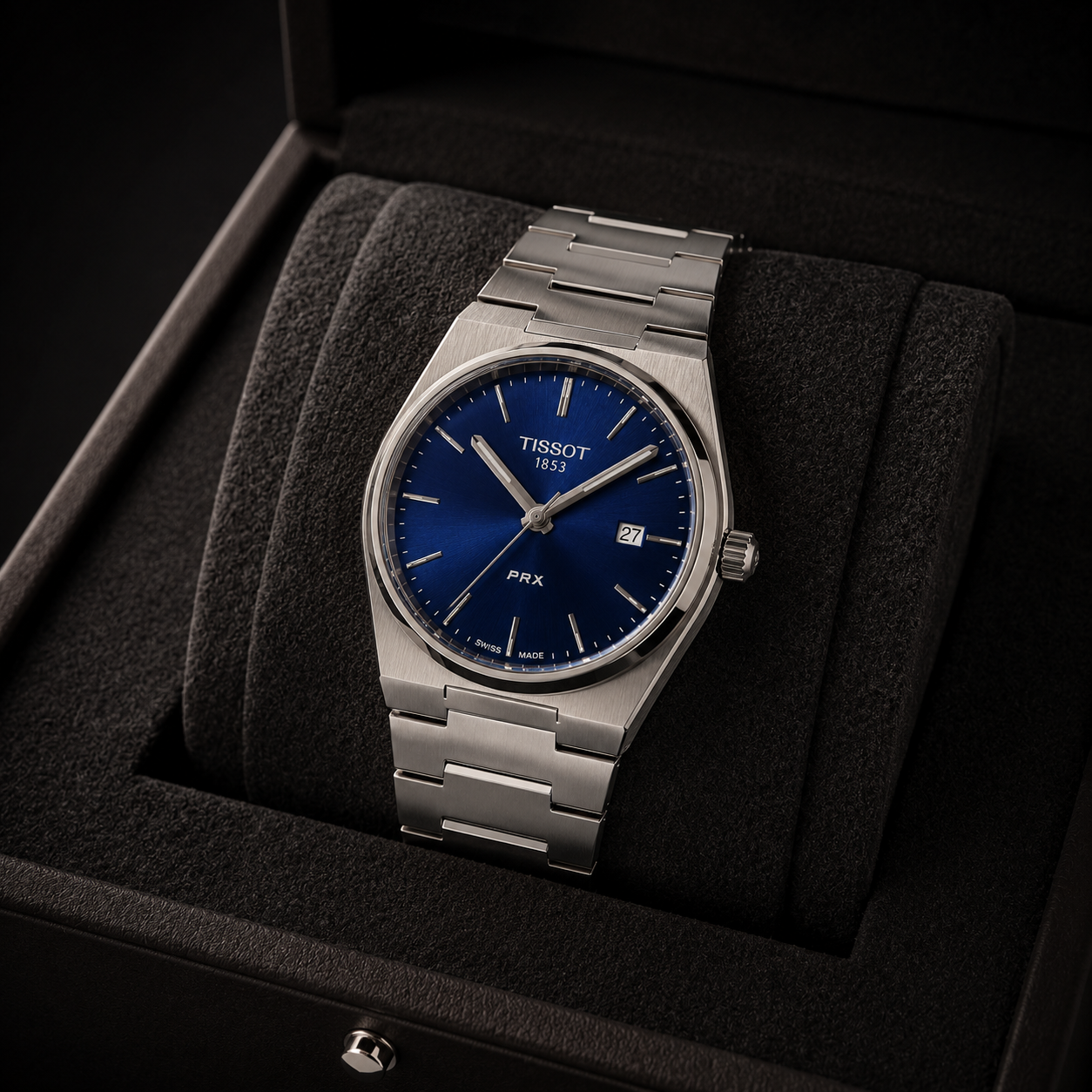 Tissot PRX 1853 Blue Dial Stainless Steel Men's Watch